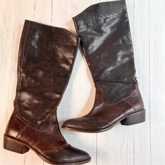 Matisse Western Boots Womens 7.5 Stylish |Zipper| Low Heel  Pointy Toe|Boho Chic - Picture 4 of 11